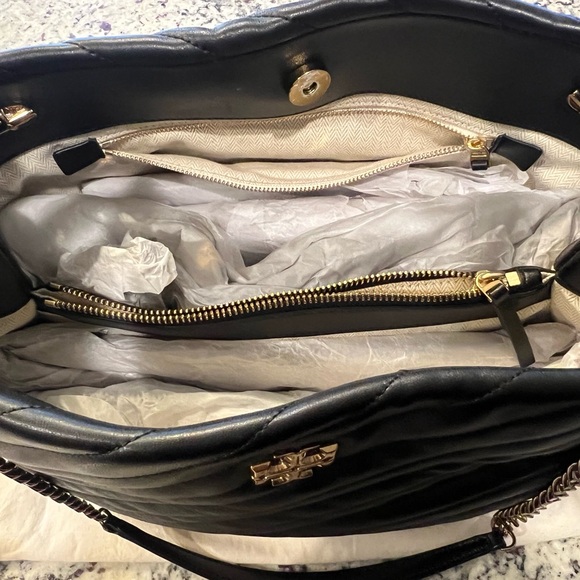 Tory Burch Kira Chevron Tote - Black - Picture 10 of 15